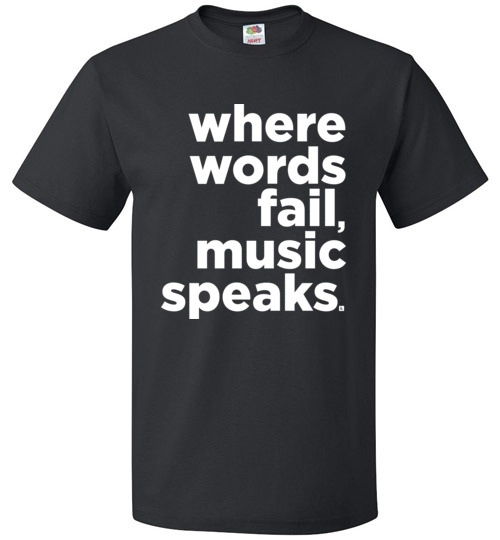 Music Speaks – Black T-Shirt